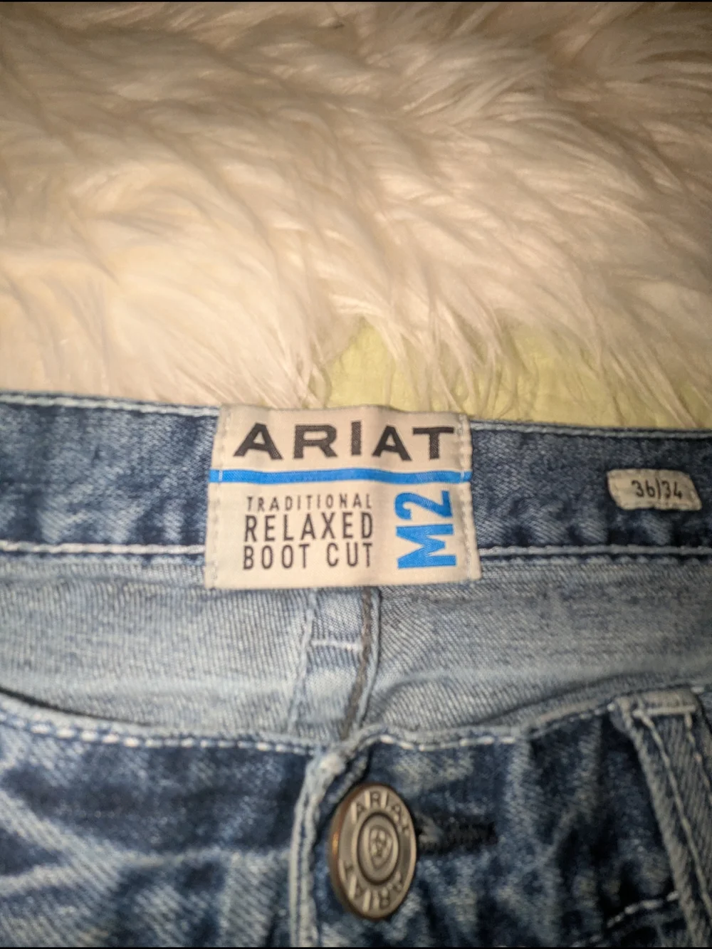 Ariat Light Blue Straight-Leg Jeans